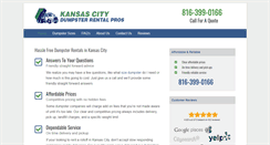 Desktop Screenshot of dumpsterrentalkansascity.org