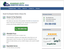 Tablet Screenshot of dumpsterrentalkansascity.org